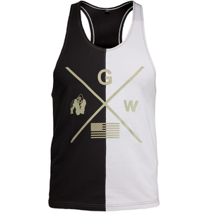 Sterling Stringer Tank Top, Black/Grey