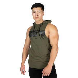 Rogers Hooded Tank Top, Army Green