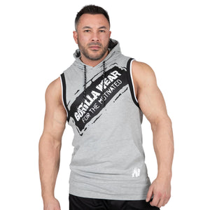 Loretto Hooded Tank Top, Grey Melange