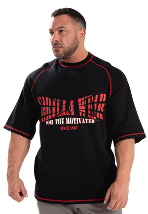 Finley Oversized T-Shirt, Black/Red