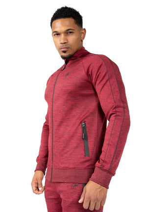 Wenden Track Jacket, Burgundy Red