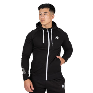 Payette Zipped Hoodie, Black