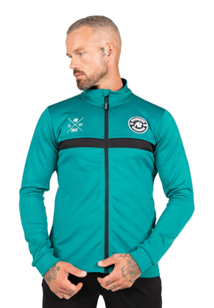 Vernon Track Jacket, Teal Green