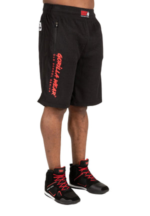 Augustine Old School Shorts, Black/Red