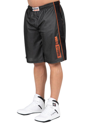 Wallace Mesh Shorts, Grey/Orange