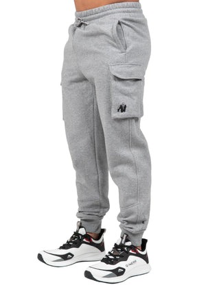 Hudson Cargo Sweatpants, Grey Melange