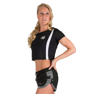 Columbia Crop Top, Black/White