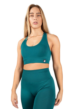 Yava Seamless Sport Bra, Green