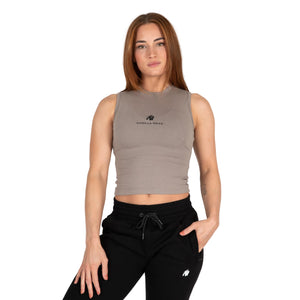 Livonia Crop Top, Beige