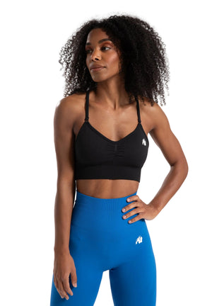 Olivia Seamless Sports Bra, Black