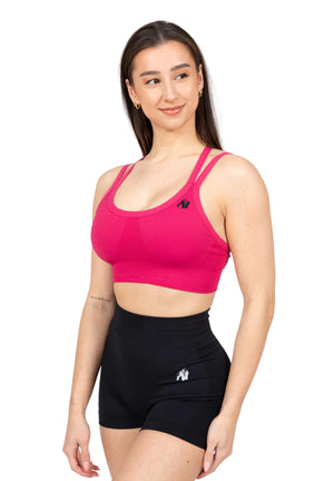 Whitney Seamless Sports Bra, Pink