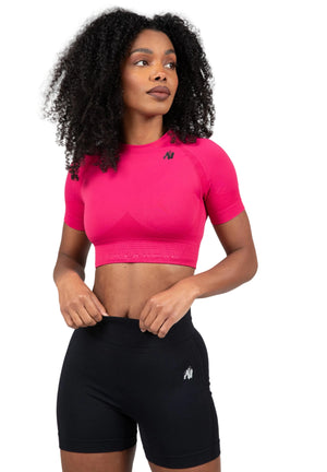 Whitney Seamless Crop Top, Pink