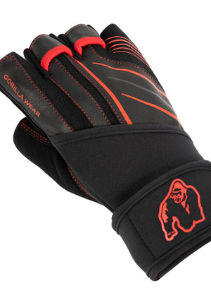 Dallas Wrist Wraps Gloves 2.0, Black/Red