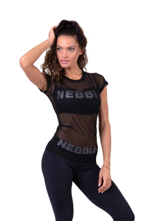 Nebbia Flash Mesh T-Shirt, Black