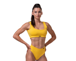 Nebbia Miami Sporty Bikini Top, Yellow