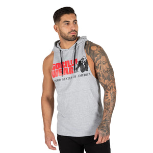 Rogers Hooded Tank Top, Grey Melange