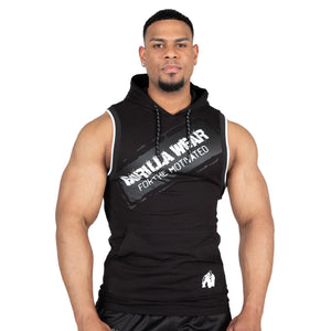 Loretto Hooded Tank Top, Black