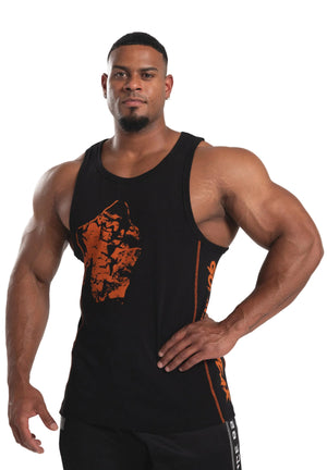 Monterey Tank Top, Black/Orange