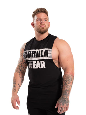 Lopez Drop Armhole Tank Top, Black
