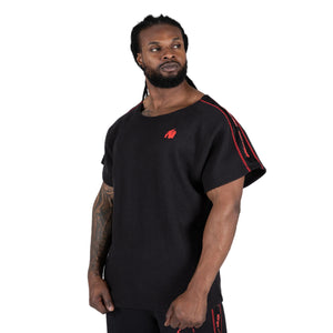 Buffalo Old School Workout Top, Black/Red
