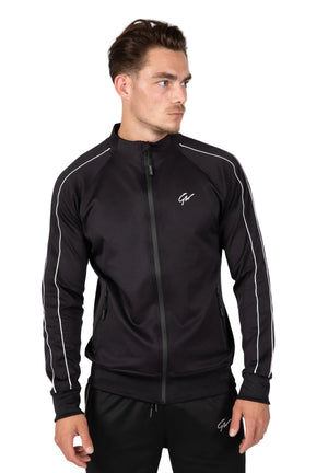 Wenden Track Jacket, Black/White