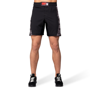 Kensington MMA Fightshorts, Black/Grey Camo