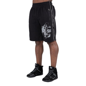 Buffalo Old School Workout Shorts, Black/Grey
