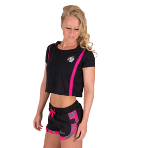 Columbia Crop Top, Black/Pink