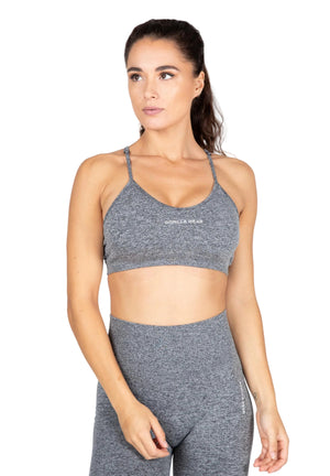 Quincy Seamless Sports Bra, Grey Melange