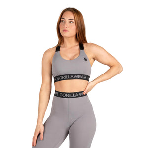 Colby Sport Bra, Grey