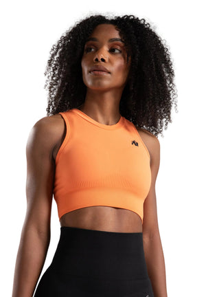 Olivia Seamless Crop Top, Peach