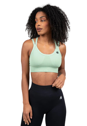 Whitney Seamless Sports Bra, Green