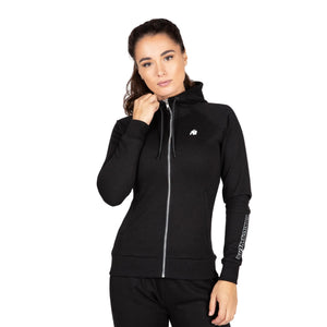 Marion Zipped Hoodie, Black