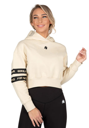 Tracey Cropped Hooide, Beige