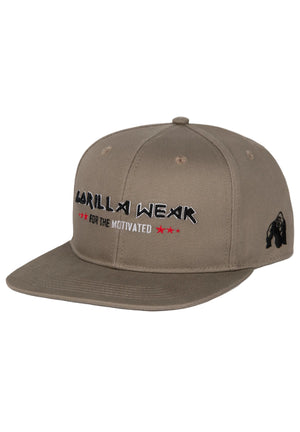 Wayne Snapback Cap, Brown