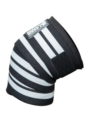 GW Knee Wraps 2 m, Black/White