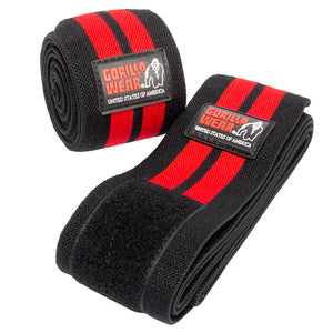 GW Knee Wraps 2 m, Black/Red