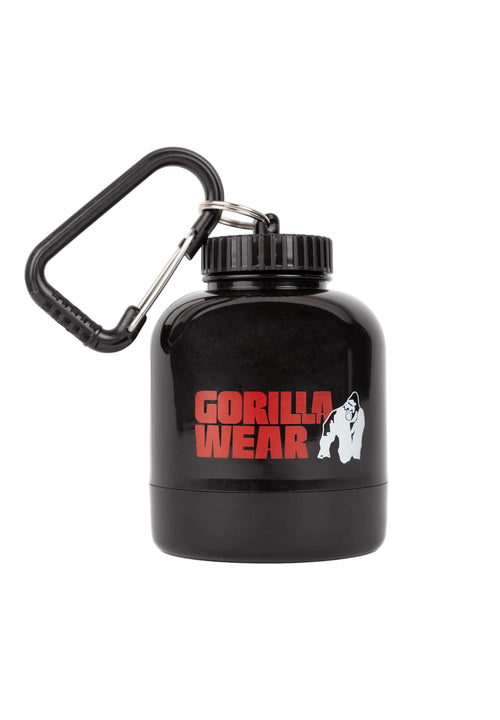 Gorilla Wear Supplement Funnel Keychain, black