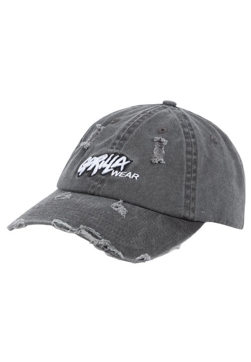 Gorilla Wear Galway Distresse Cap, Washed Grey