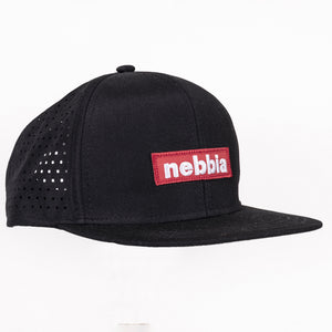 Nebbia Red Label Snapback Cap, Black